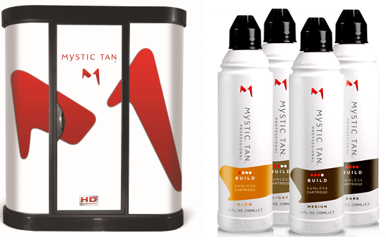 Mystic HD spray tanning booth at Tan Factory